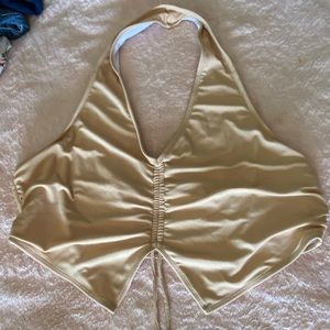 Halter neck swim top